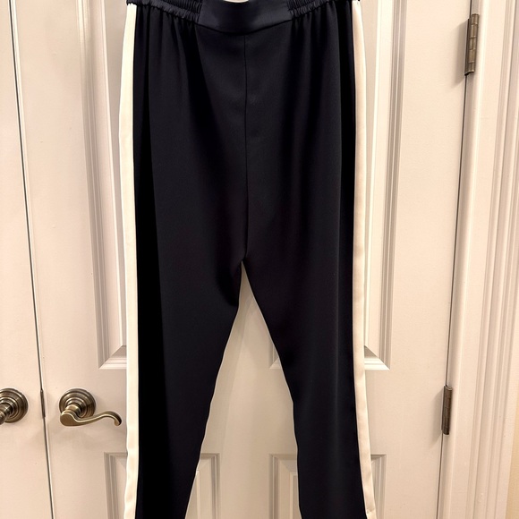 Hobbs London Navy with White Piping Tuxedo Pants - Picture 4 of 4